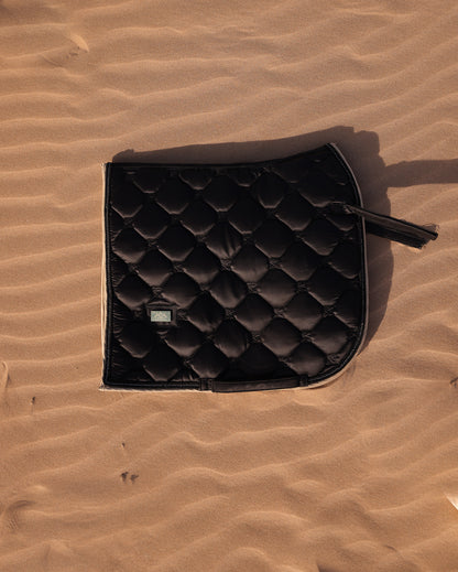 Desert Dust Black dressage saddle pad 