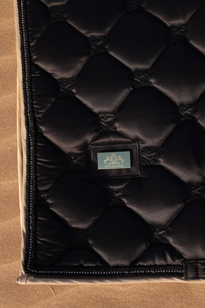 Desert Dust Black dressage saddle pad 