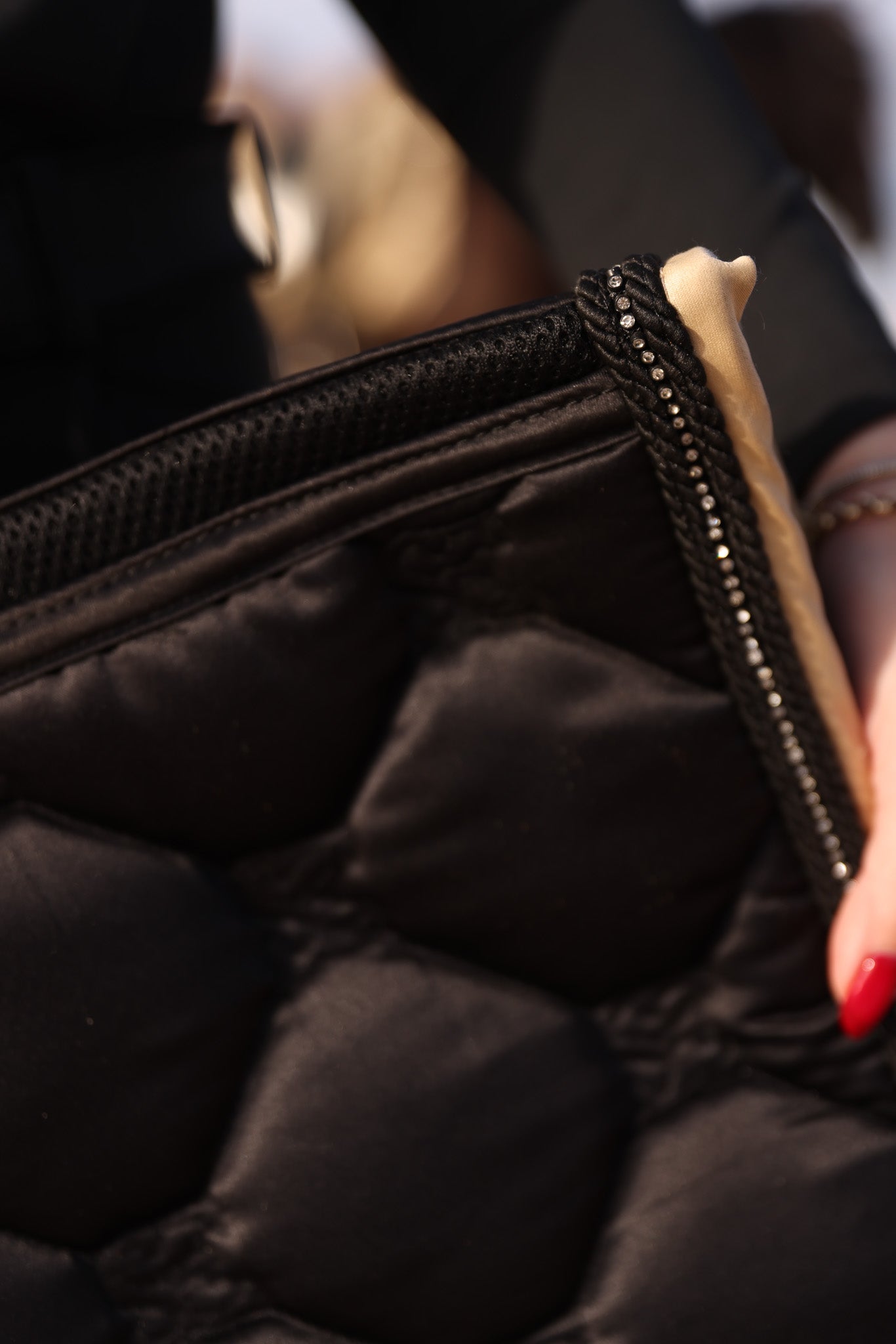 Desert Dust Black Saddle Pad Dressage