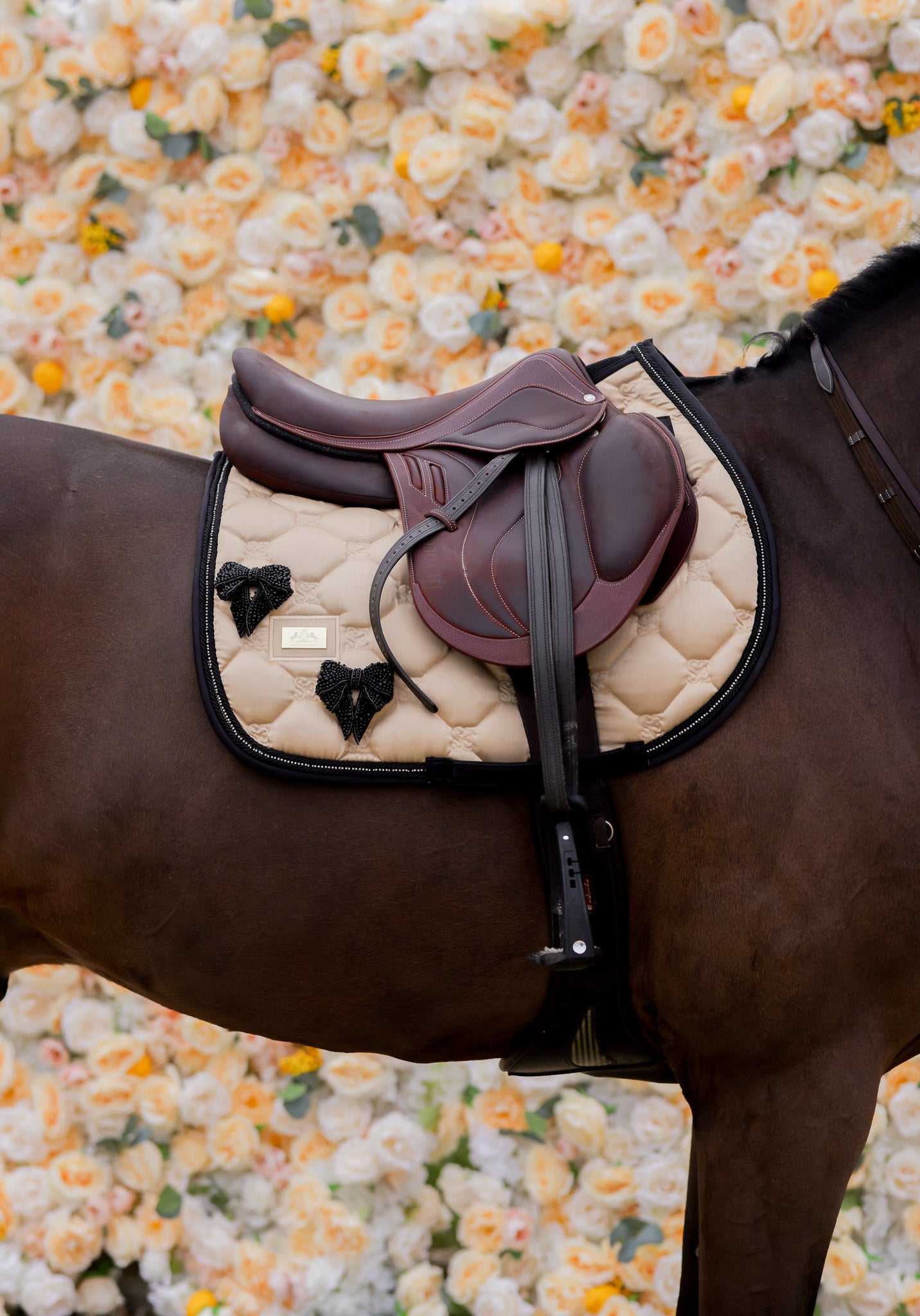 Desert Dust Sandy Ribbon Saddle Pad Jumping